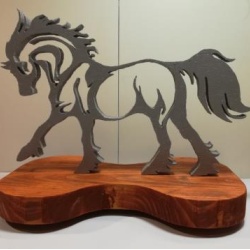 637-statuette-cheval-chantourne